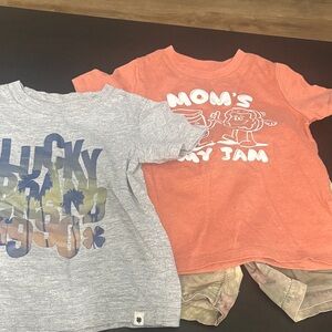 Lucky Brand Kids Tees - Gray and Orange